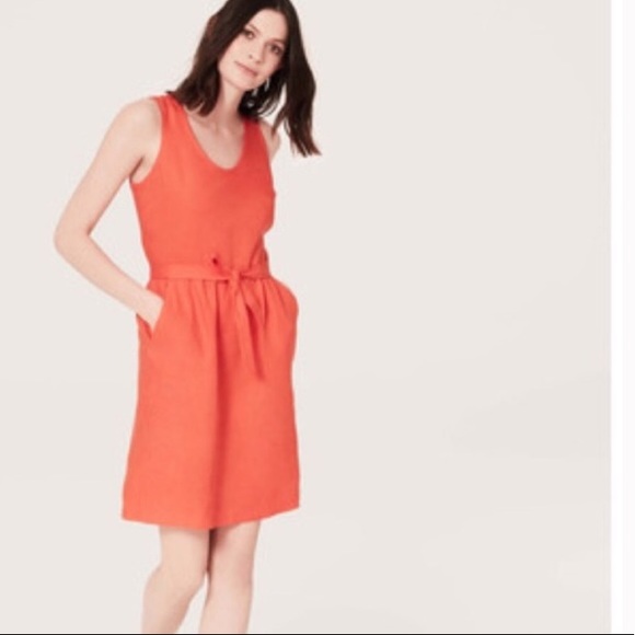 The LOFT open back linen dress - Picture 6 of 6